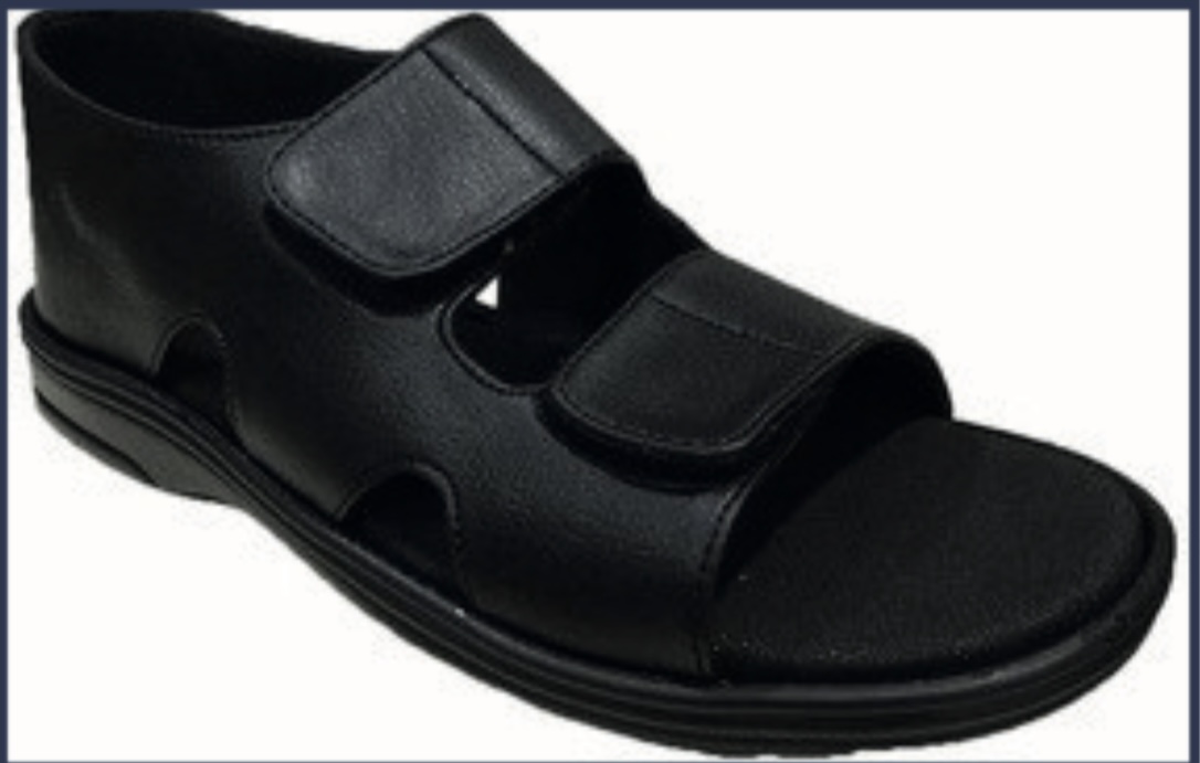 MCR Diabetic Sandal (Black) — Scanda Enterprises, medical supplies Moosapet Hyderabad